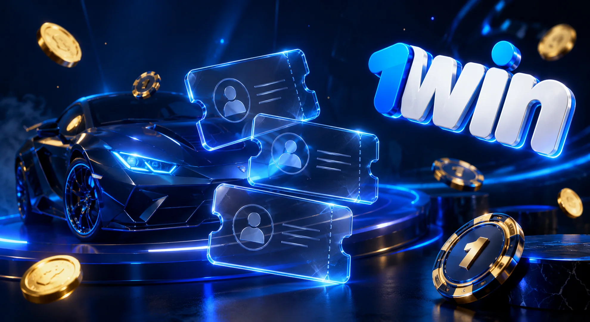 1win official Lucky Drive giveaway draw and entry tickets 2026