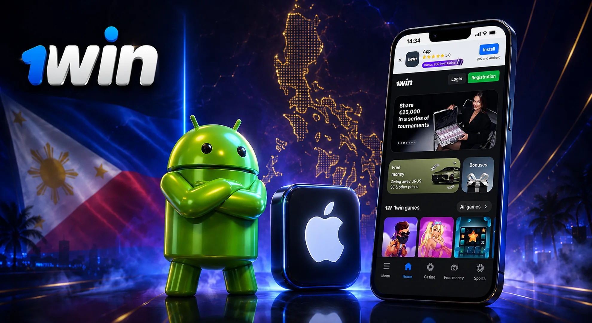 1win App Download for Android APK and iOS Philippines